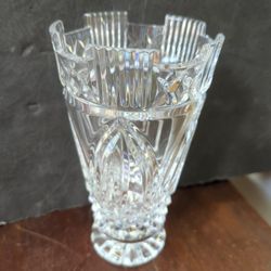 Vintage Signed Waterford Castle Irish Crystal Vase