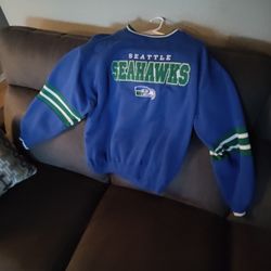 Vintage 90s Seattle Seahawks Lee Sport Sweatshirt – Embroidered – Large