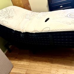 XL Twin mattress & Adjustable Bed Frame