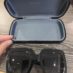 Gucci Women's Black Square Sunglasses