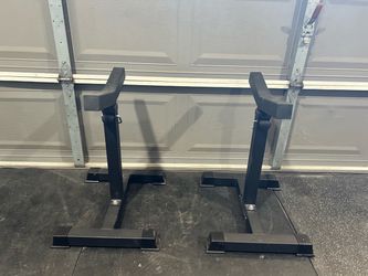 Adjustable Squat Rack Stands Pair t