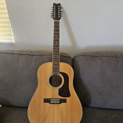 1994 Washburn D24-S 12 String Acoustic Guitar 