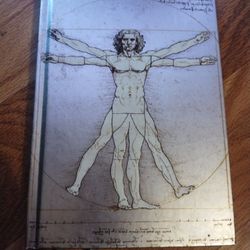Hardcover Vitruvian Man Blank Pages Journal