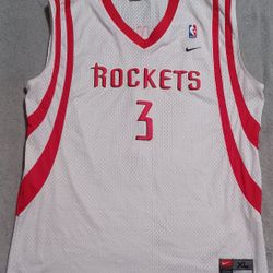 Steve Francis Men's Size Xlarge Houston Rockets Jersey White Red Number 3