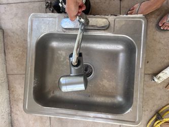 Stainless steel sink & faucet