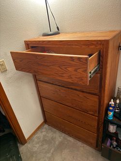 Solid Oak Dresser tall
