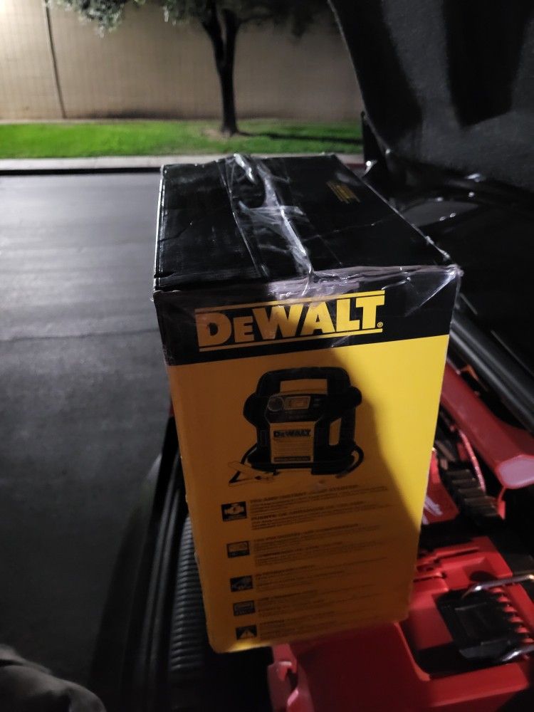 Dewalt Jumper Box With Air Compressor.