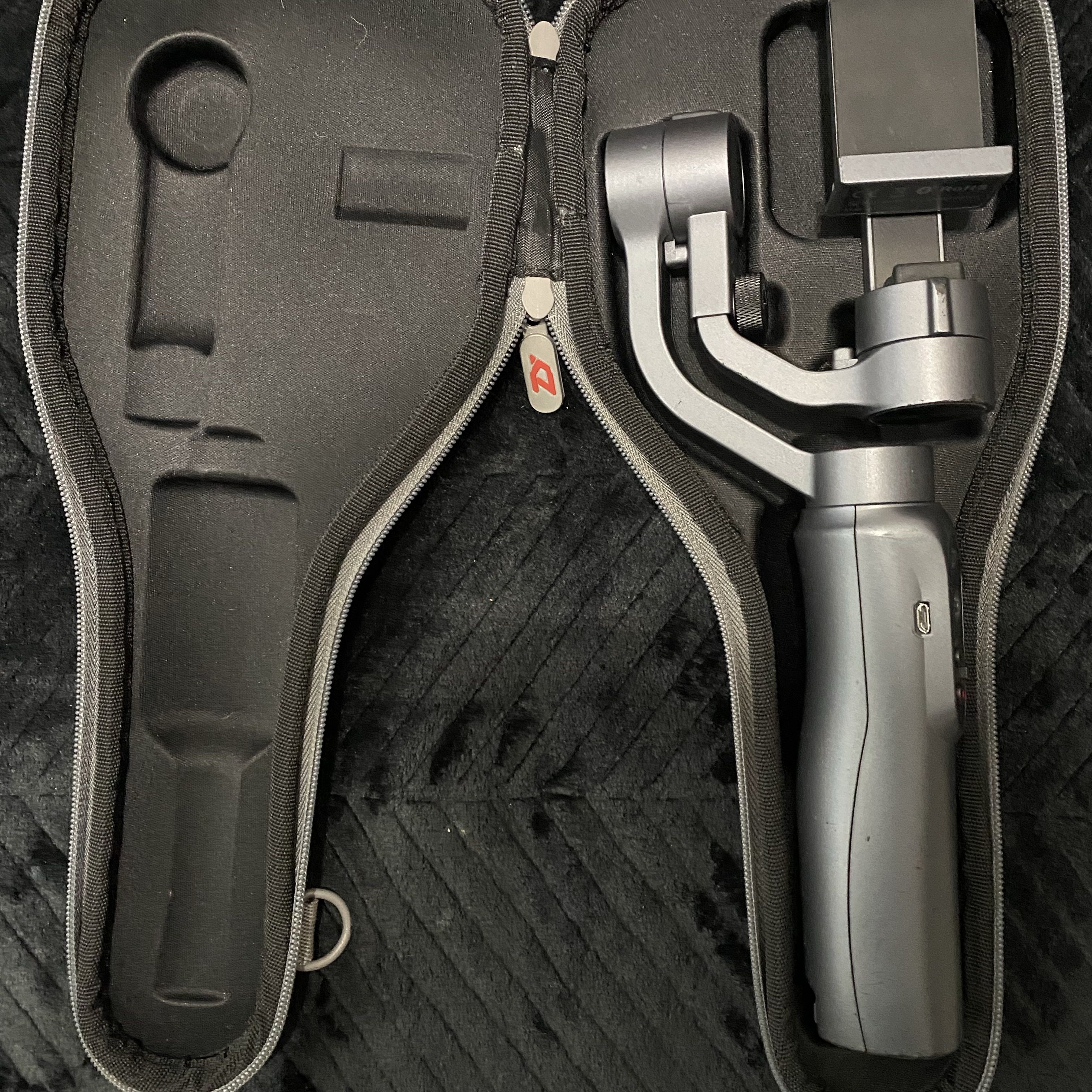 Gray Handheld Camera Gimbal Stabilizer with Case,All Products : American Fashion Style Bags On Sale