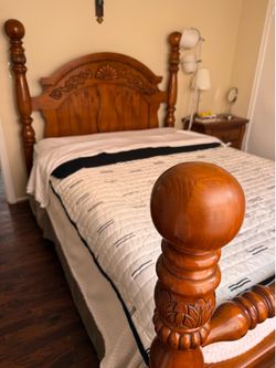 Bed and night table