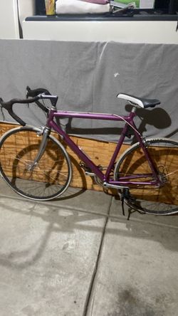 Purple Road Bike with Drop Handlebars