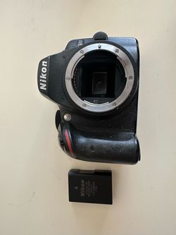 Nikon D3200 DSLR + 2 Nikon Lenses + Battery — AS-IS / Repair