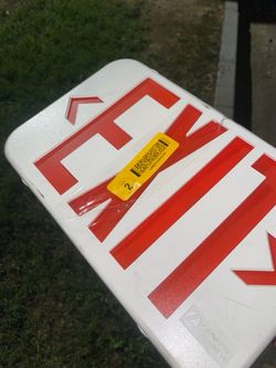 Exit sign