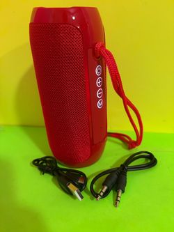BRAND NEW RED T&G Portable Wireless Bluetooth Speaker Rechargeable USB Type C Charging USB Drive TF Card Music Player TWS Pairing Outdoor Travel