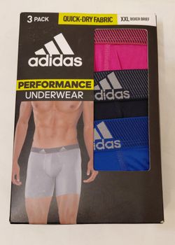 Adidas XXL Performance Boxer Briefs 3-Pack