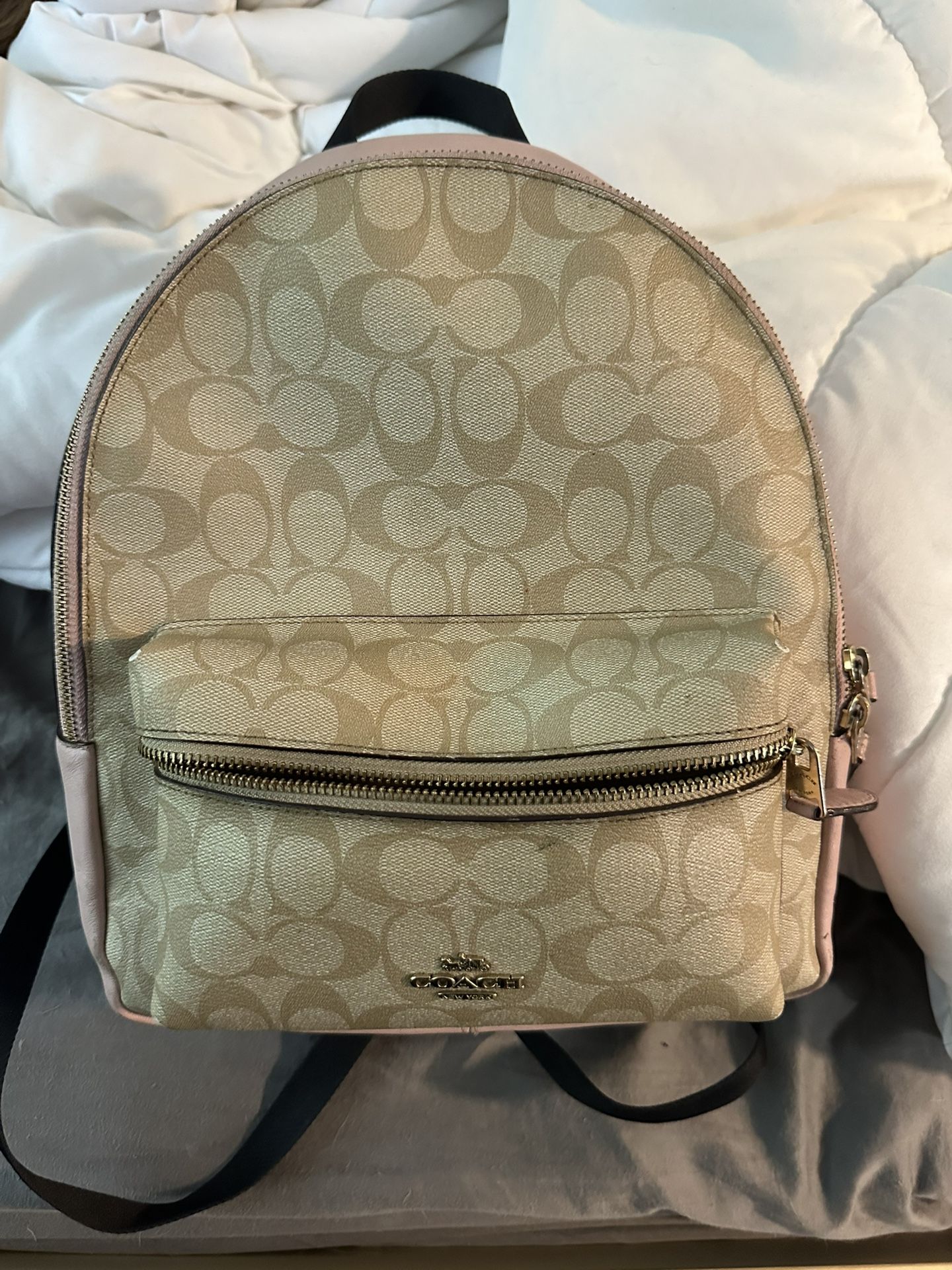 Pink Coach Backpack