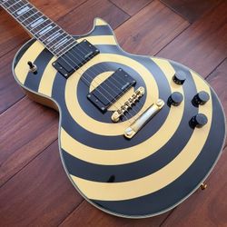 Epiphone Zakk Wylde "Bullseye" Les Paul Custom Guitar Including a Gibson HSC