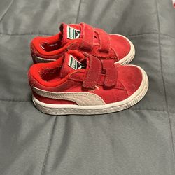  Suede 2 Straps Infant 'High Risk Red'