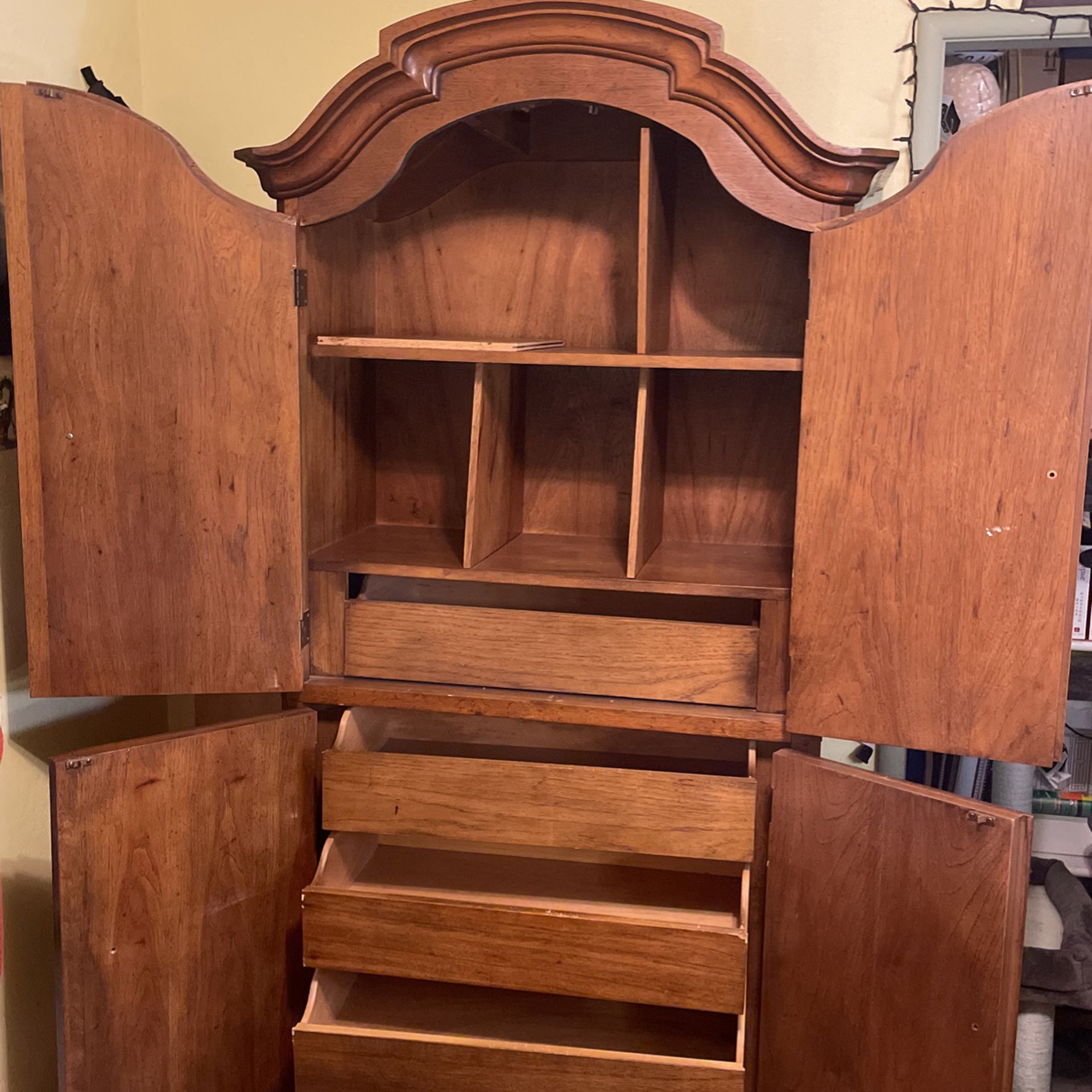 Real Wood Drexel Armoire