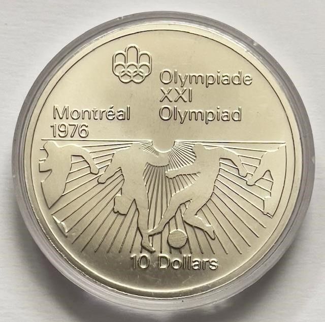 1976 Olympics Soccer .925 Silver 1.44 oz. ASW