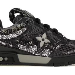 Black Swarovski Monogran Louis Vuitton Shoes 