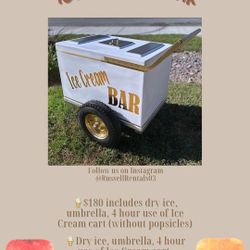 Tables, chairs, Ice Cream And Much More !!