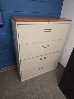 • 
	• 4-Drawer Metal Lateral Filing Cabinet (42" x 18" x 53.5")