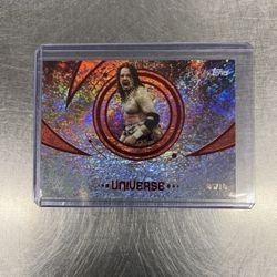 2025 WWE Topps Universe Samu Red Magma /10 #189