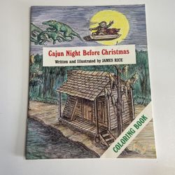 Cajun Night Before Christmas Coloring Book PB James Rice 1996 Pelican Publishing