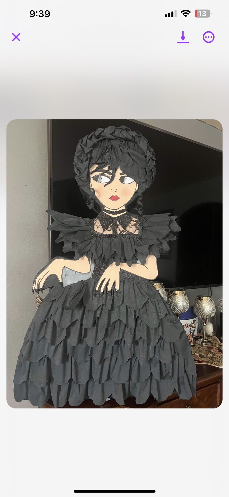 Wednesday Addams Piñata,