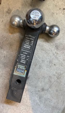 Three different ball hitch set ups
