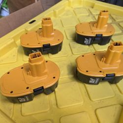 4 18v Batteries For Dewalt Tools 