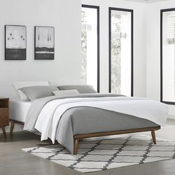 MCM King Size Bed Frame (No Box Spring Needed)