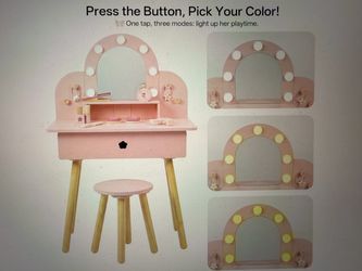 Brand new kids vanity with accessories