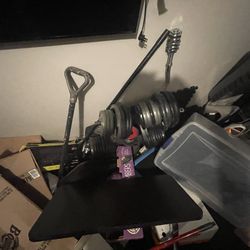 Standard 1" Weight Plates + Dumbbell Bars + EZ Curl Bar — $0.75/lb