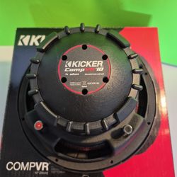 KICKER ( 1 ) 10 INCH DUAL 4 OHM VOICE COIL CAR SUBWOOFER 700 WATTS