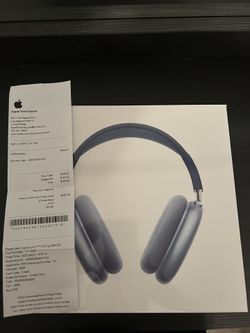 Apple Air Maxes Blue Wireless Headphones With Receipt