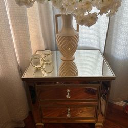 Mirrored Nightstand 