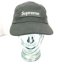  Supreme Waxed Cotton Camp Cap 'Olive' Hat 