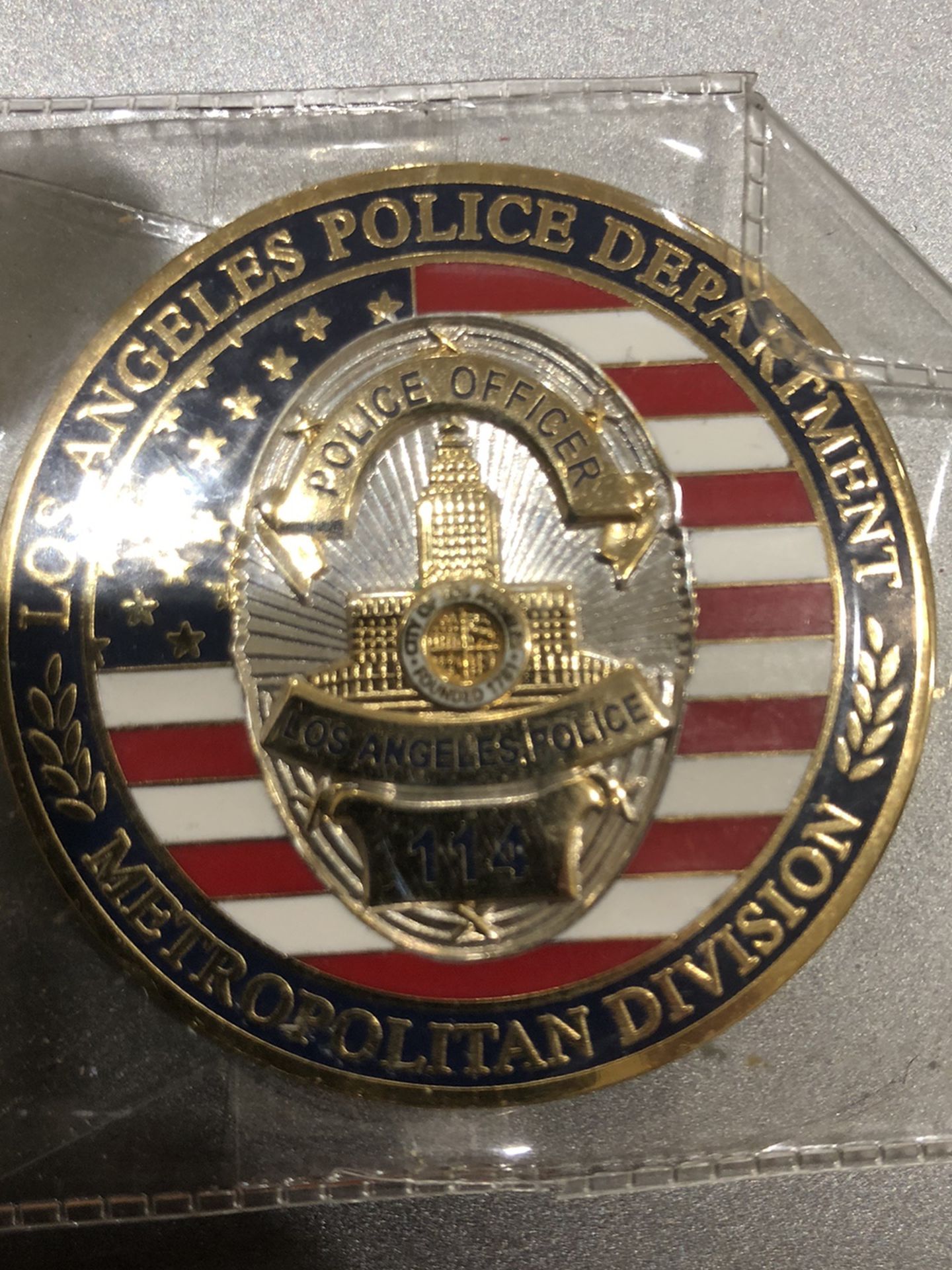 Los Angeles police department Metropolitanu division Coin