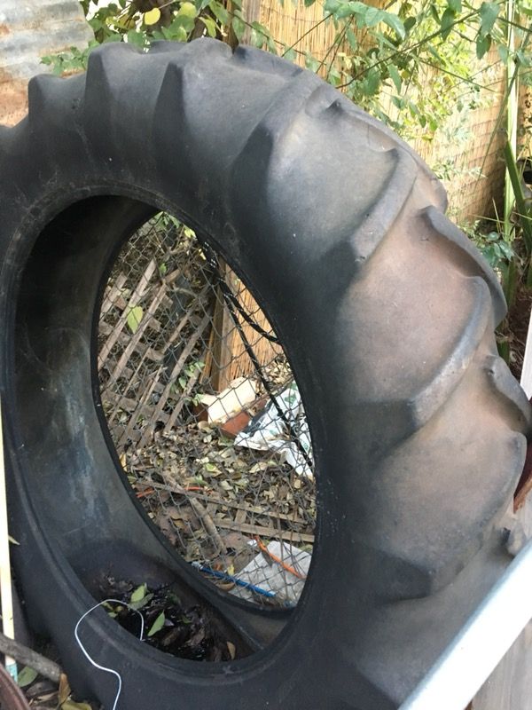 Large tractor tire for cross fit