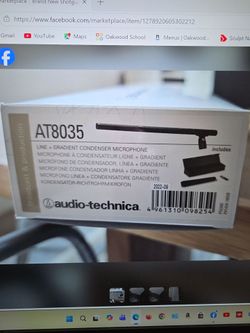 Audio-Technica AT8035 Shotgun Condenser Microphone New