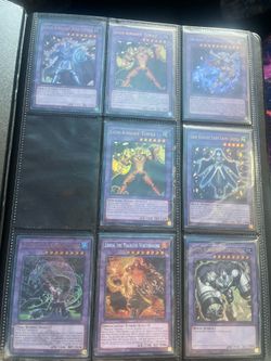 Yugioh binder and rare fusion set 12 cards