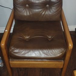 Paoli Brown Leather Armchair 