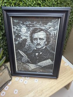 Edgar Allan Poe picture 8 1/2 x 6 1/2
