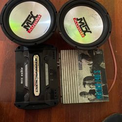 2- Mtx 10’s And Both Amps