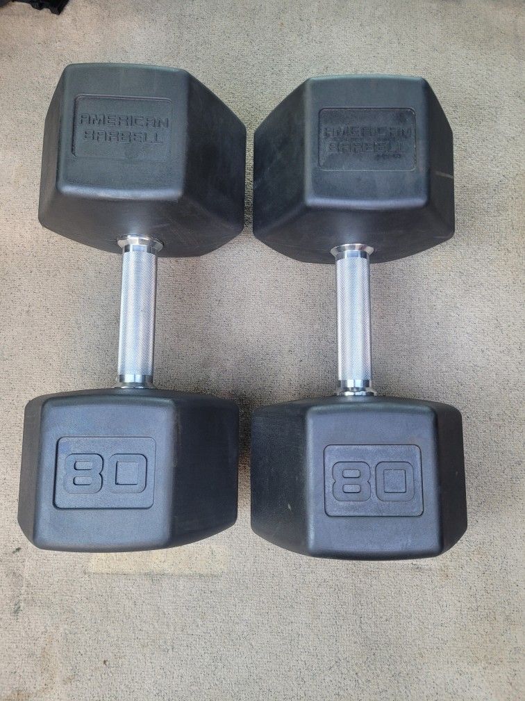 80lbs dumbells Weights