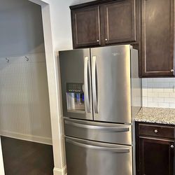 Whirlpool Double Door silver refrigerator