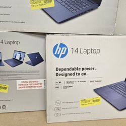 Hp 14in Laptop Windows 11 64gb 4 Ram NEW
