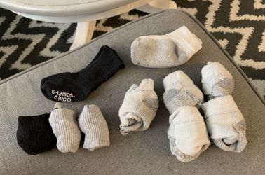6-12 month and 12-24 month socks
