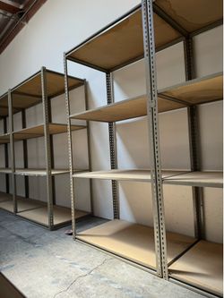 Low Profile Heavy Duty Rack Shelves 48 in W x 30 in D Boltless Shelving Similar To Uline Delivery Available